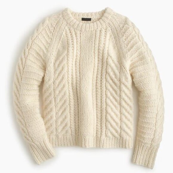 J.Crew Collection Hand-Knit Wool Alpaca Sweater – Women’s - Picture 1 of 9